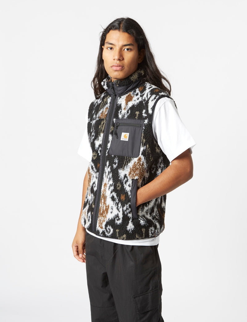 Carhartt-WIP Prentis Vest Fleece Liner (Baru Jacquard) - Black