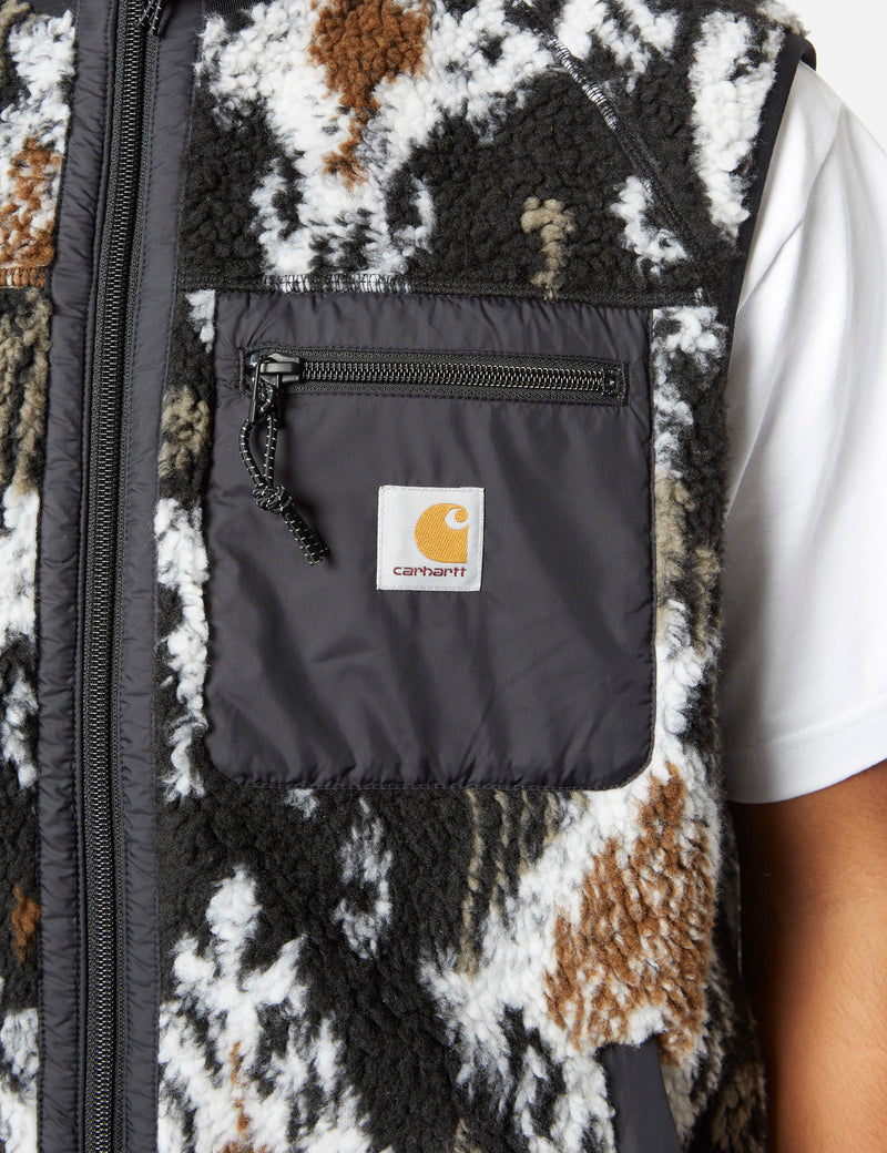 Carhartt-WIP Prentis Vest Fleece Liner (Baru Jacquard) - Black