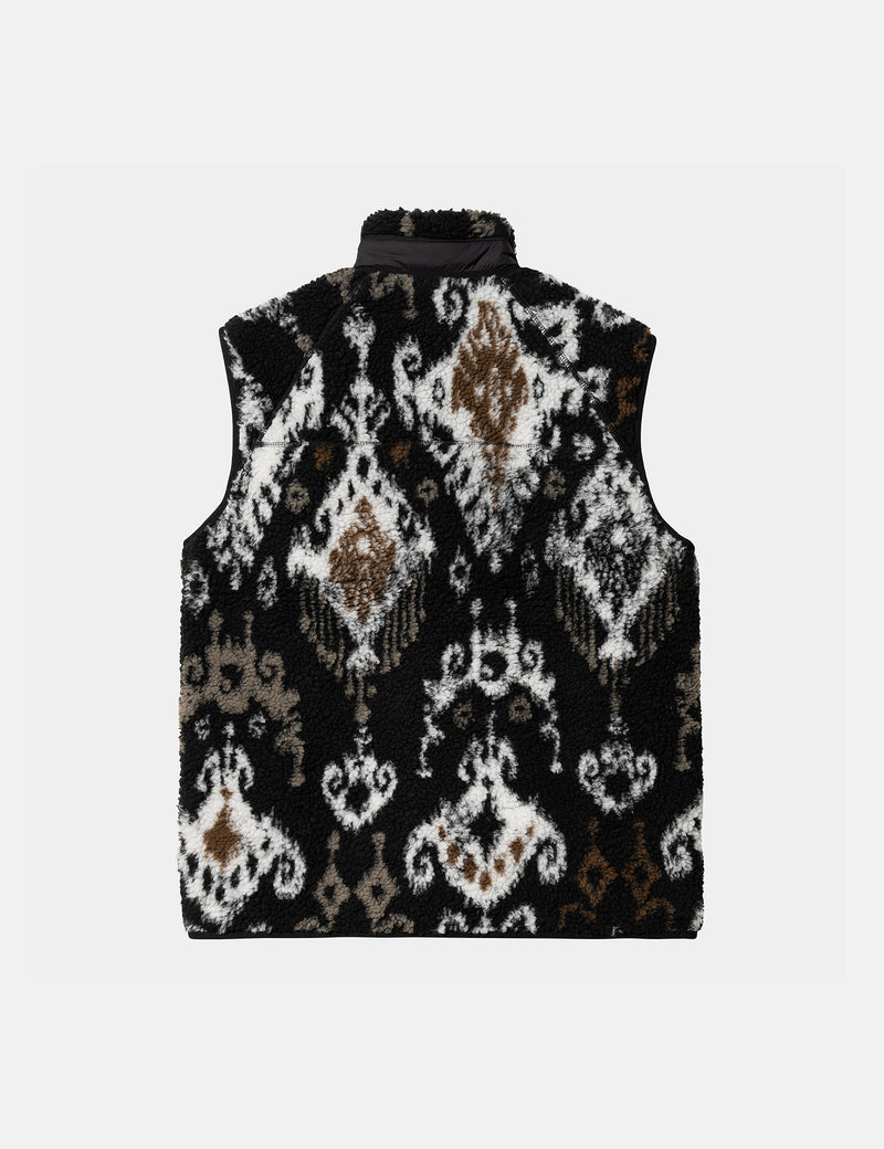 Carhartt-WIP Prentis Vest Fleece Liner (Baru Jacquard) - Black