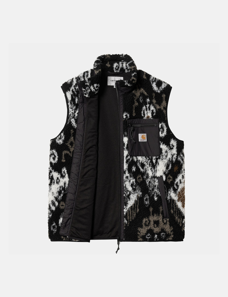 Carhartt-WIP Prentis Vest Fleece Liner (Baru Jacquard) - Black