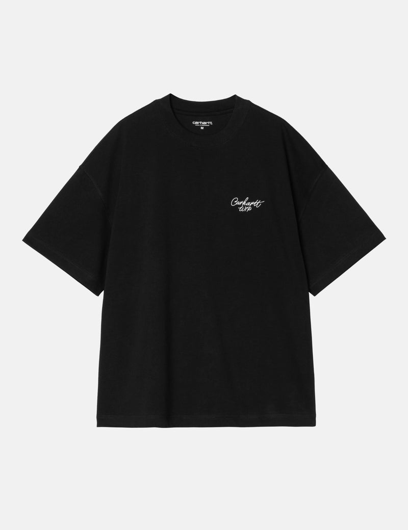 Carhartt WIP Signature Script T-Shirt - Black/White