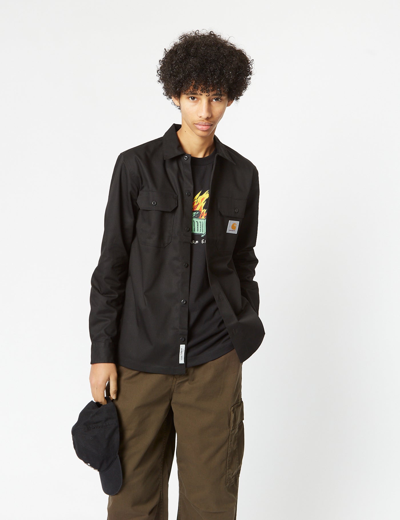 Carhartt-WIP Master Shirt - Black I URBAN EXCESS.