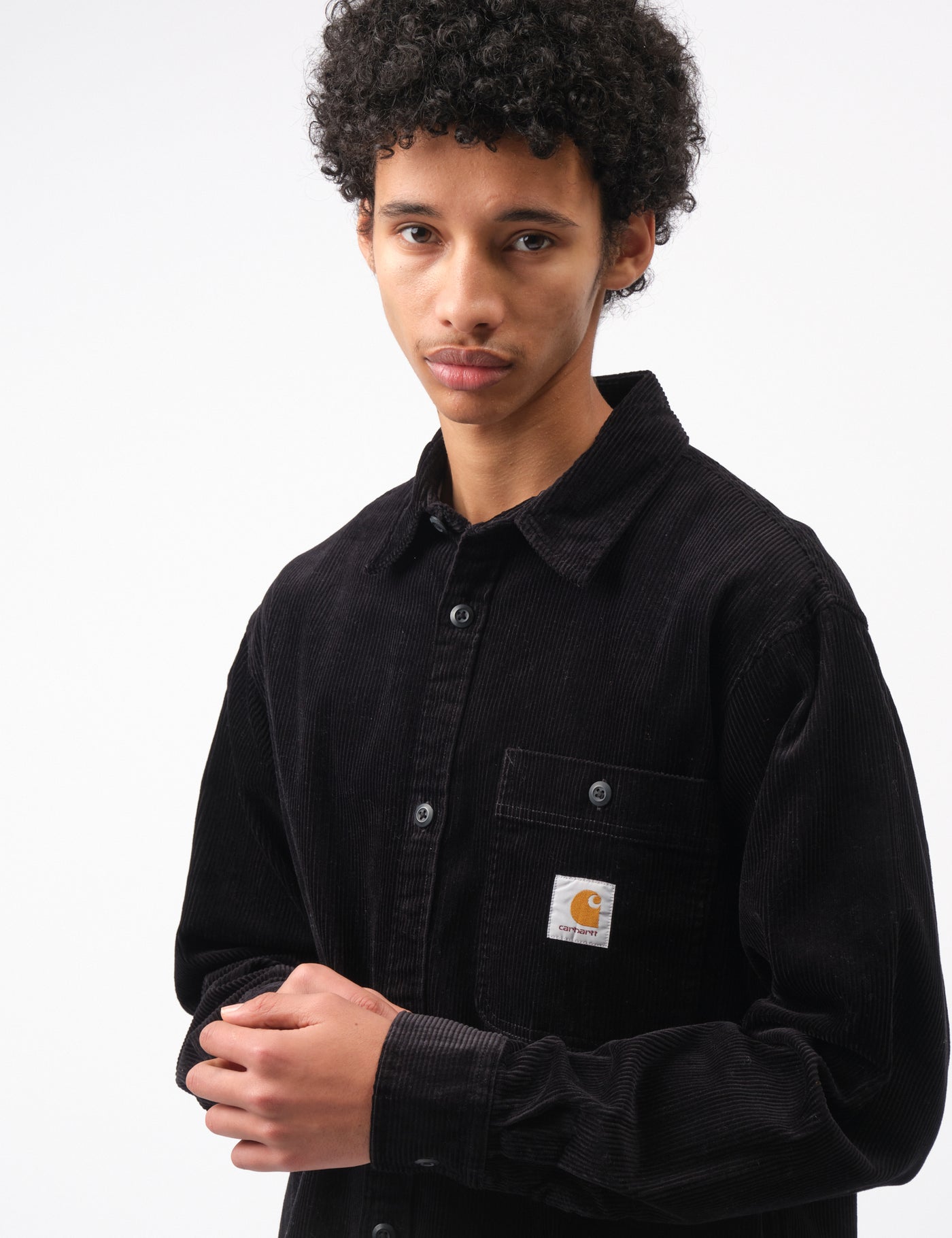 Carhartt-WIPフリントコーデュロイシャツ-ブラック|URBAN EXCESS。