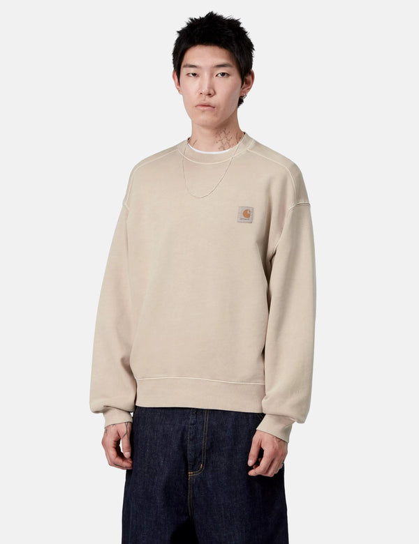 Carhartt WIP Vista Sweatshirt - Fleur De Sel Garment Dyed