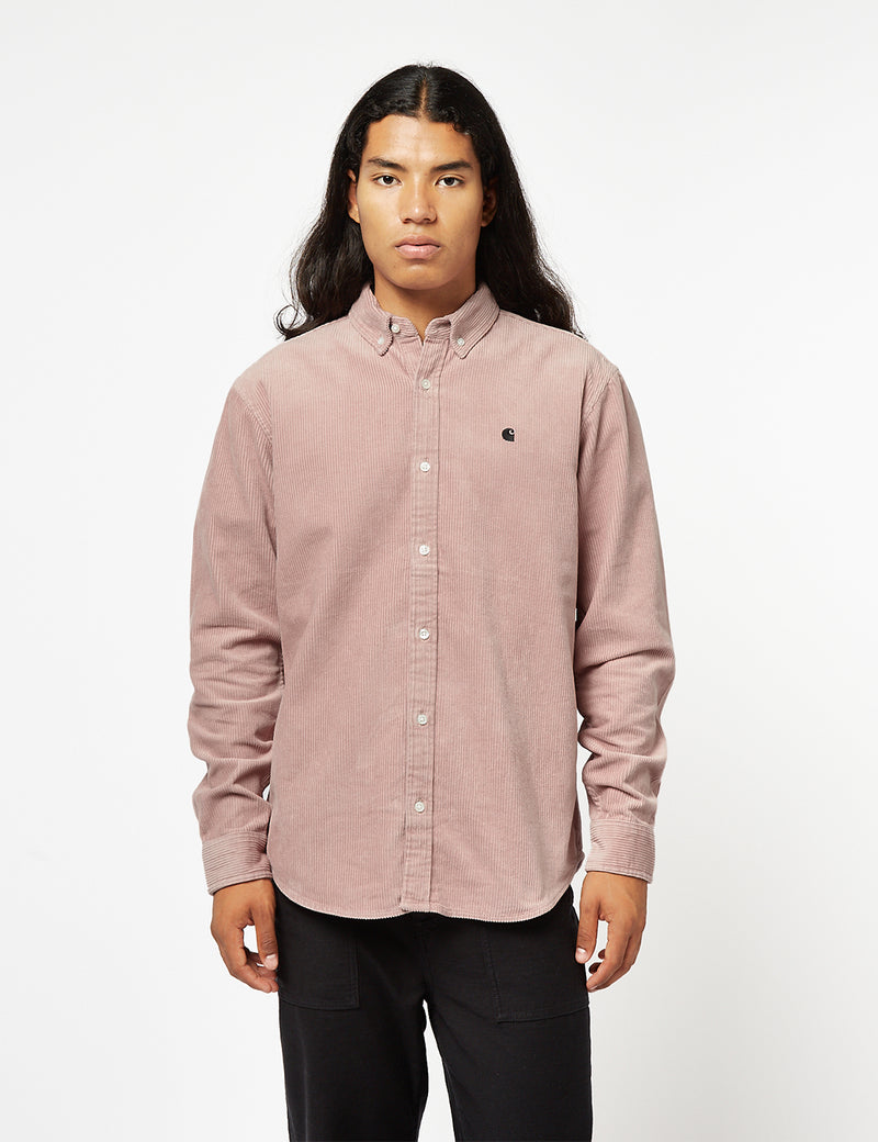 Carhartt-WIP Madison Shirt (Fine Cord) - Glassy Pink