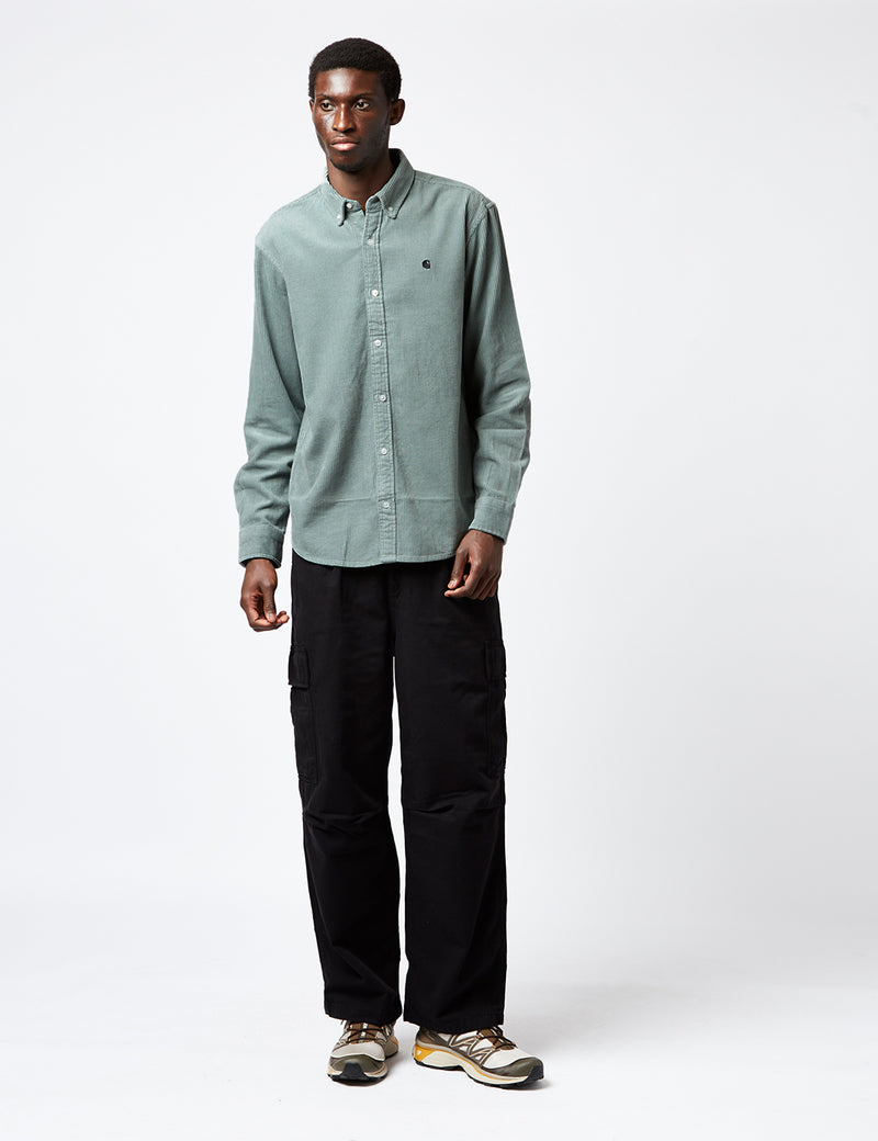 Carhartt-WIP Madison Shirt (Fine Cord) - Glassy Teal