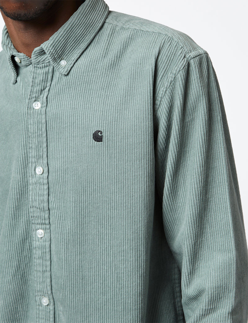 Carhartt-WIP Madison Shirt (Fine Cord) - Glassy Teal