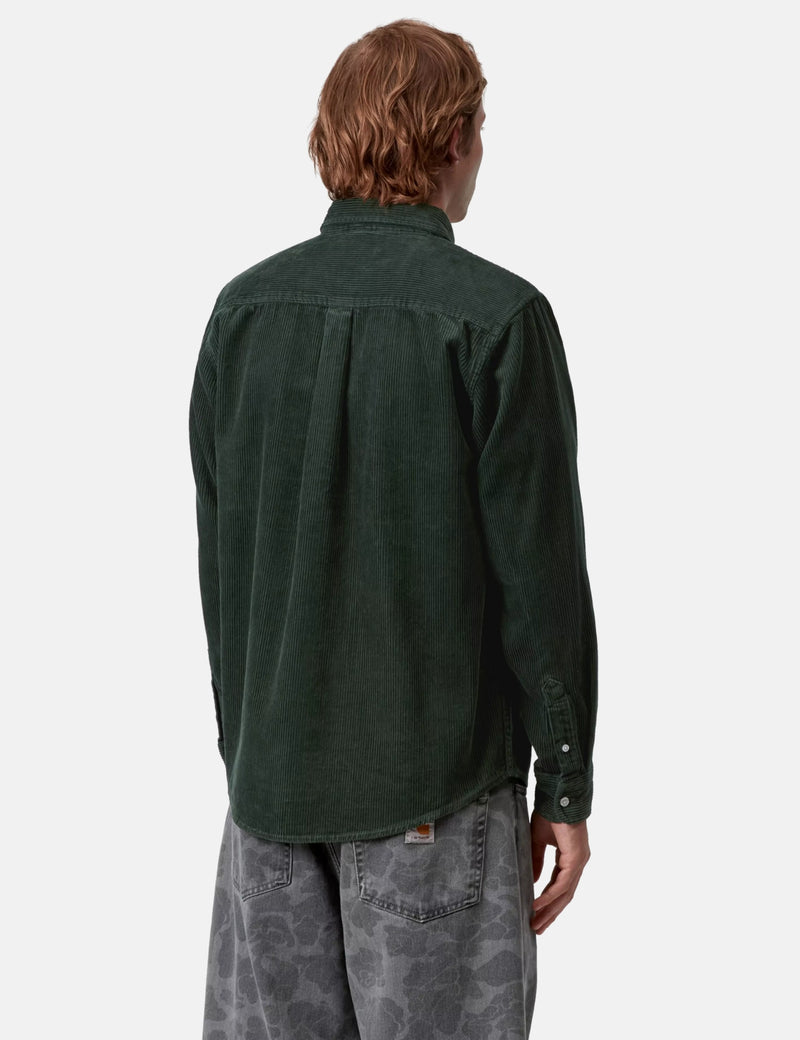 Carhartt WIP Madison Cord Shirt - Sycamore Tree Green