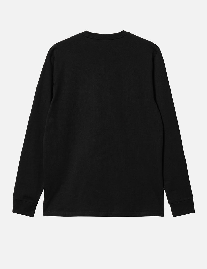 Carhartt-WIP Pocket Long Sleeve T-Shirt - Black