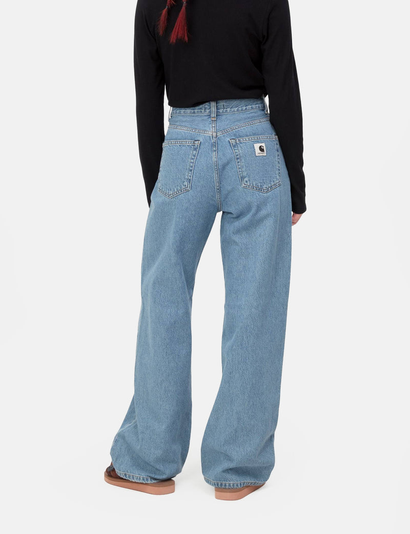 Carhartt WIP Womens Jane Pant Loose Heavy Stone Wash Blue