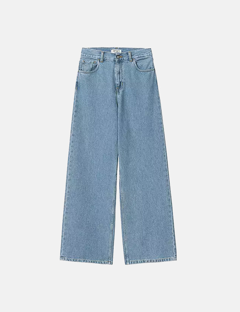 Carhartt-WIP Womens Jane Pant (Loose) - Heavy Stone Wash Blue