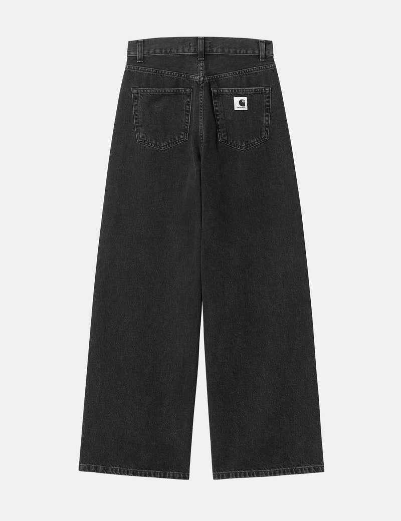 Carhartt-WIP Womens Jane Pant (Loose) - Stone Wash Black