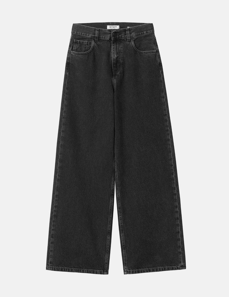 Carhartt-WIP Womens Jane Pant (Loose) - Stone Wash Black