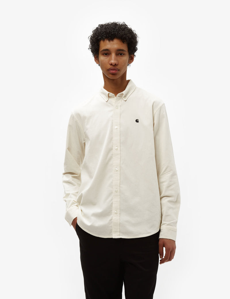 Carhartt-WIP Madison Fine Cord Shirt (Regular) - Wax/Black