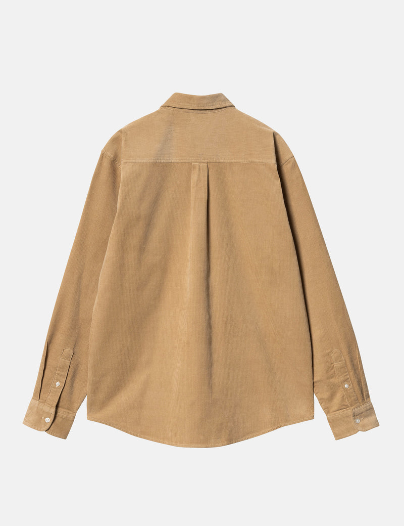 Carhartt-WIP Madison Fine Cord Shirt (Regular) - Sable Khaki