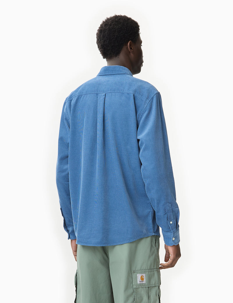 Carhartt-WIP Madison Fine Cord Shirt (Regular) - Sorrent Blue
