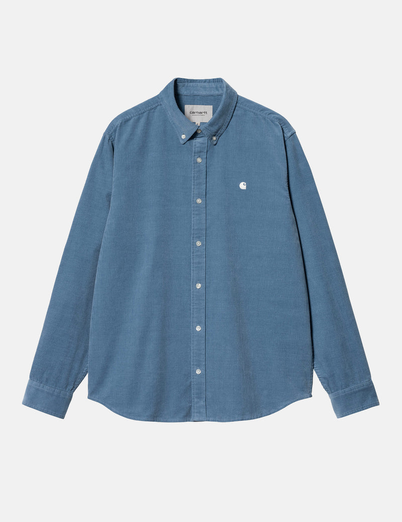 Carhartt-WIP Madison Fine Cord Shirt (Regular) - Sorrent Blue