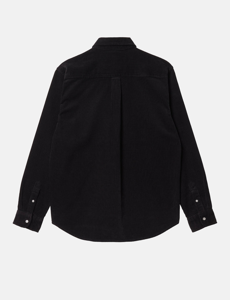 Carhartt-WIP Madison Fine Cord Shirt (Regular) - Black/Wax