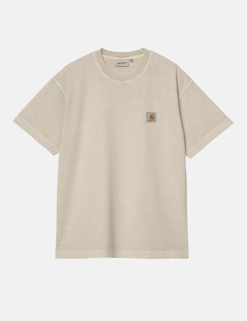 Carhartt WIP Vista T-Shirt - Fleur De Sel Garment Dyed