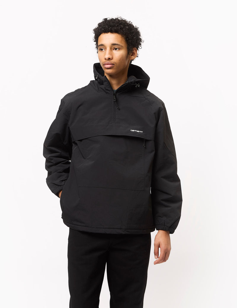 Carhartt WIP Windbreaker Pullover Jacket Black Urban Excess