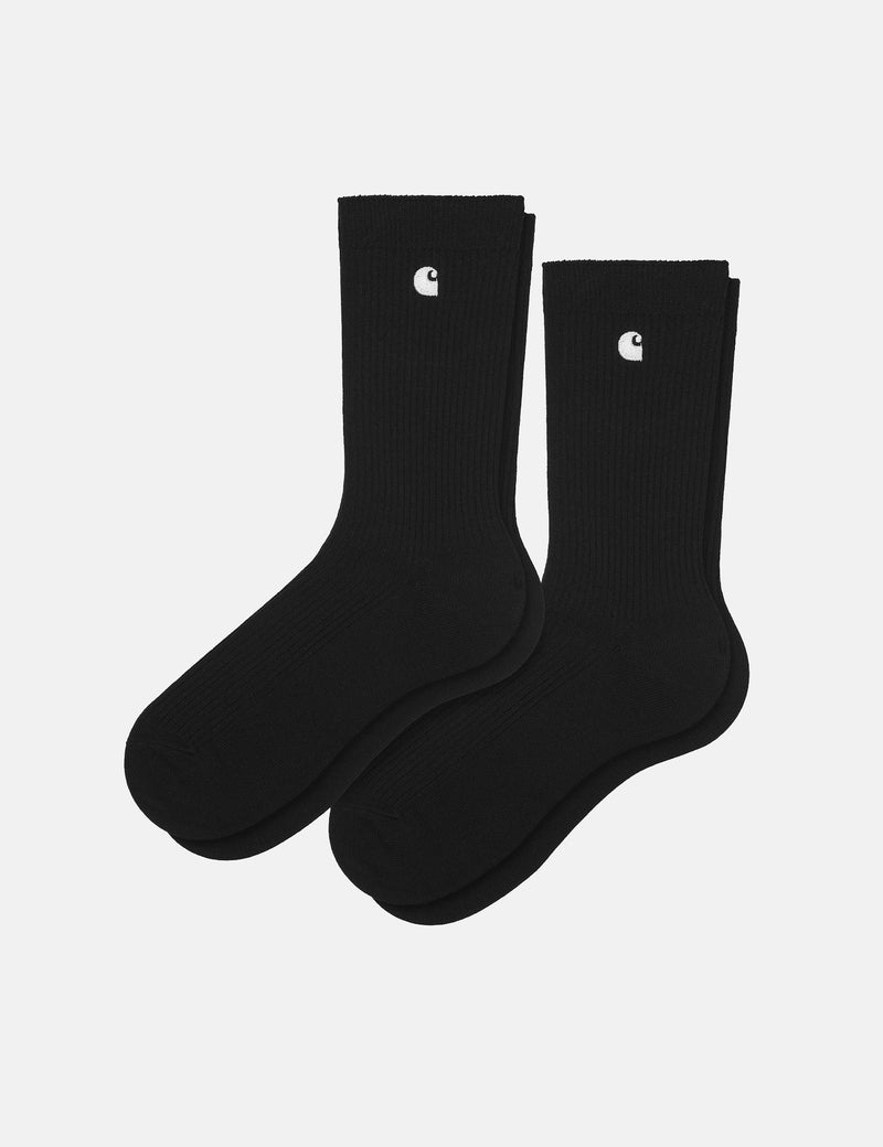 Carhartt-WIP Madison Pack Socks (2 Pack) - Black/White