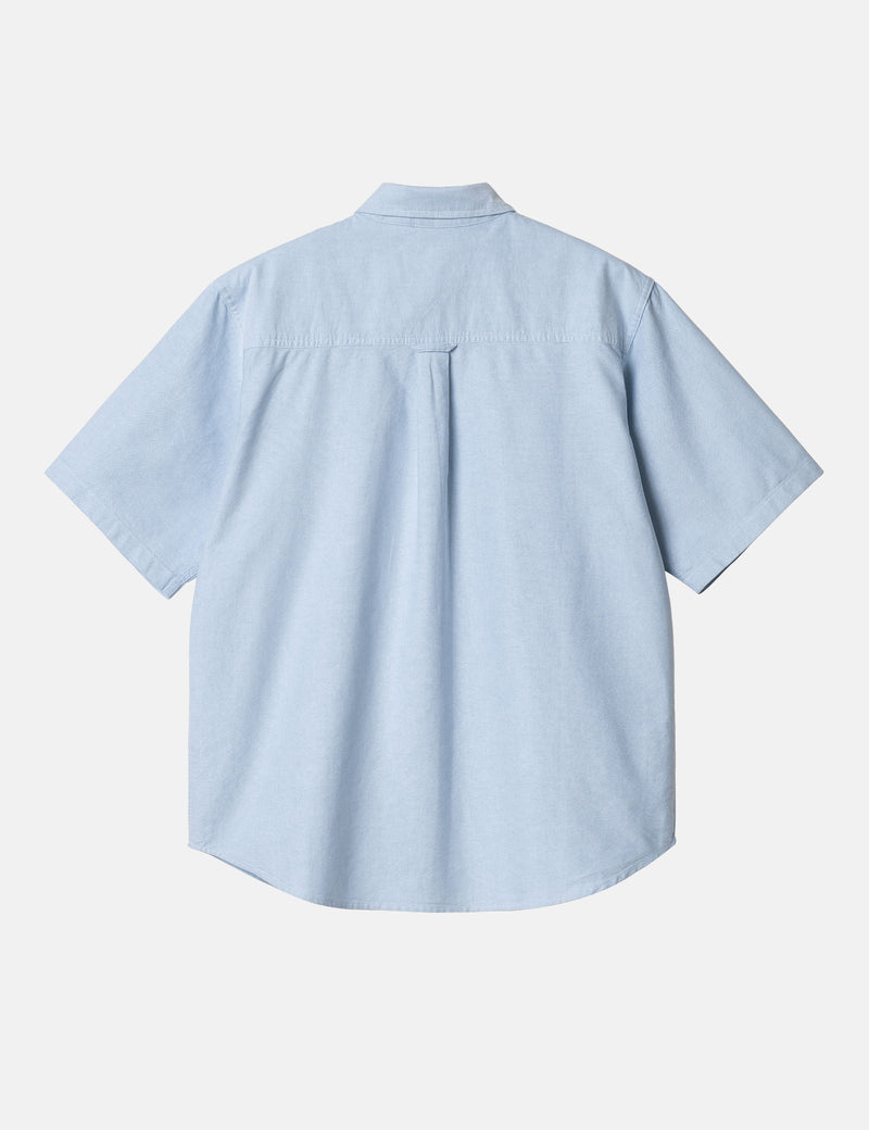 Carhartt-WIP Braxton Shirt - Bleach Blue/Wax