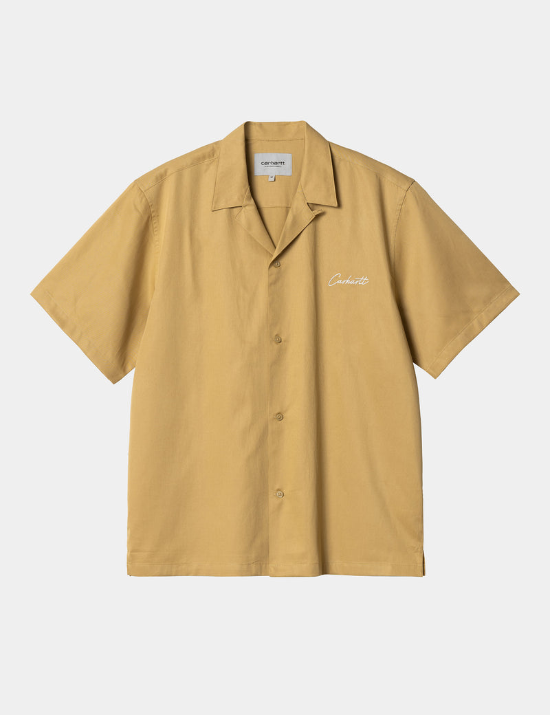 Carhartt-WIP Delray Shirt - Bourbon Brown/Wax