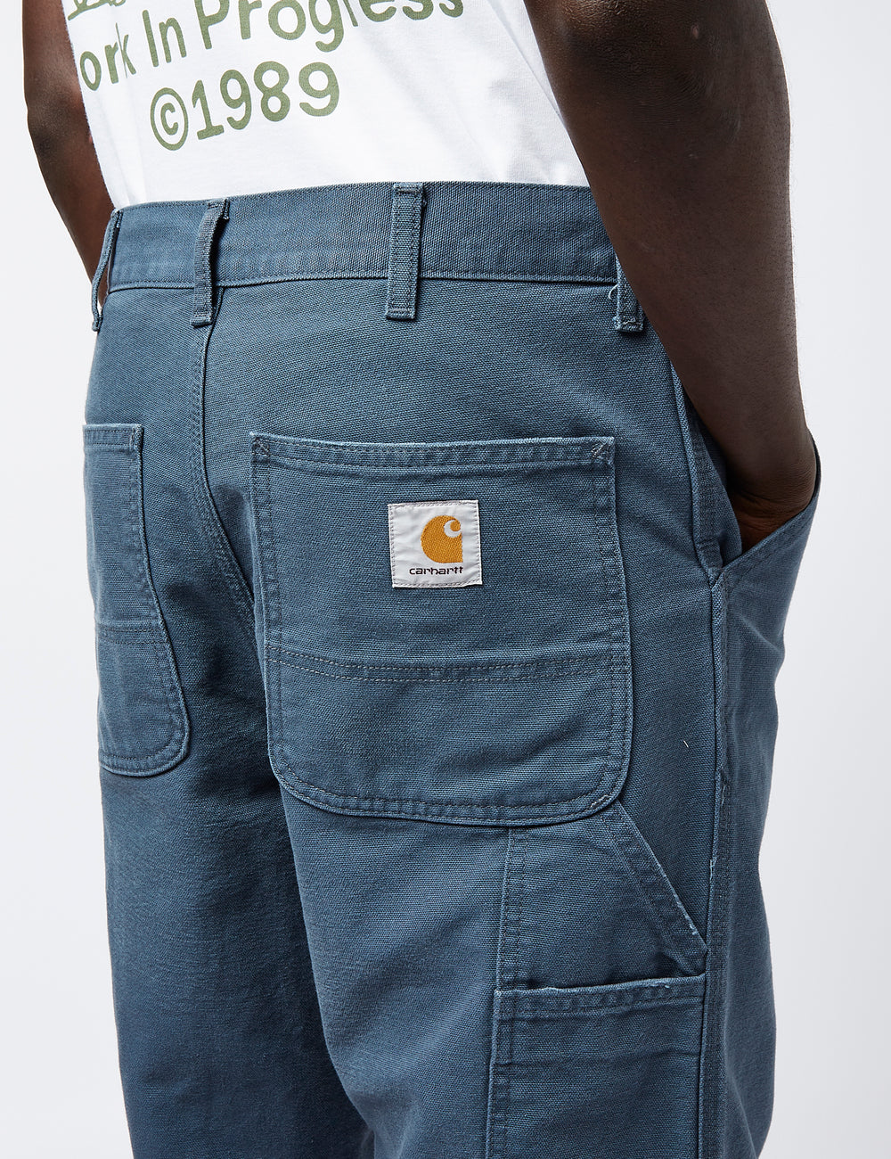 Carhartt WIP Single Knee Pant Organic   Ore Blue