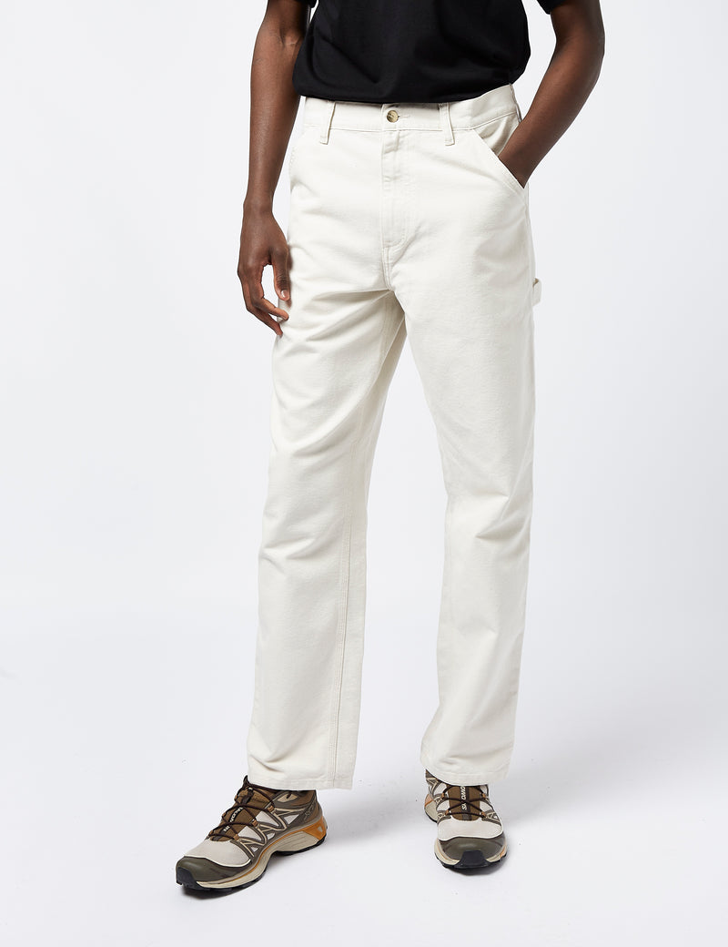 Carhartt-WIP Single Knee Pant (Organic) - Salt White