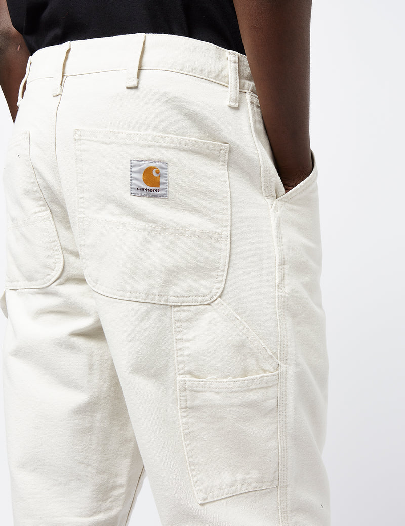 Carhartt-WIP Single Knee Pant (Organic) - Salt White