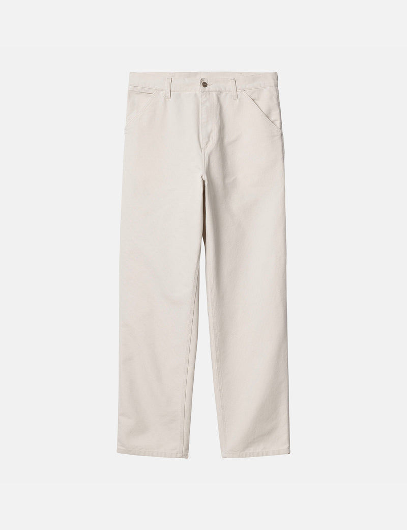 Carhartt-WIP Single Knee Pant (Organic) - Salt White