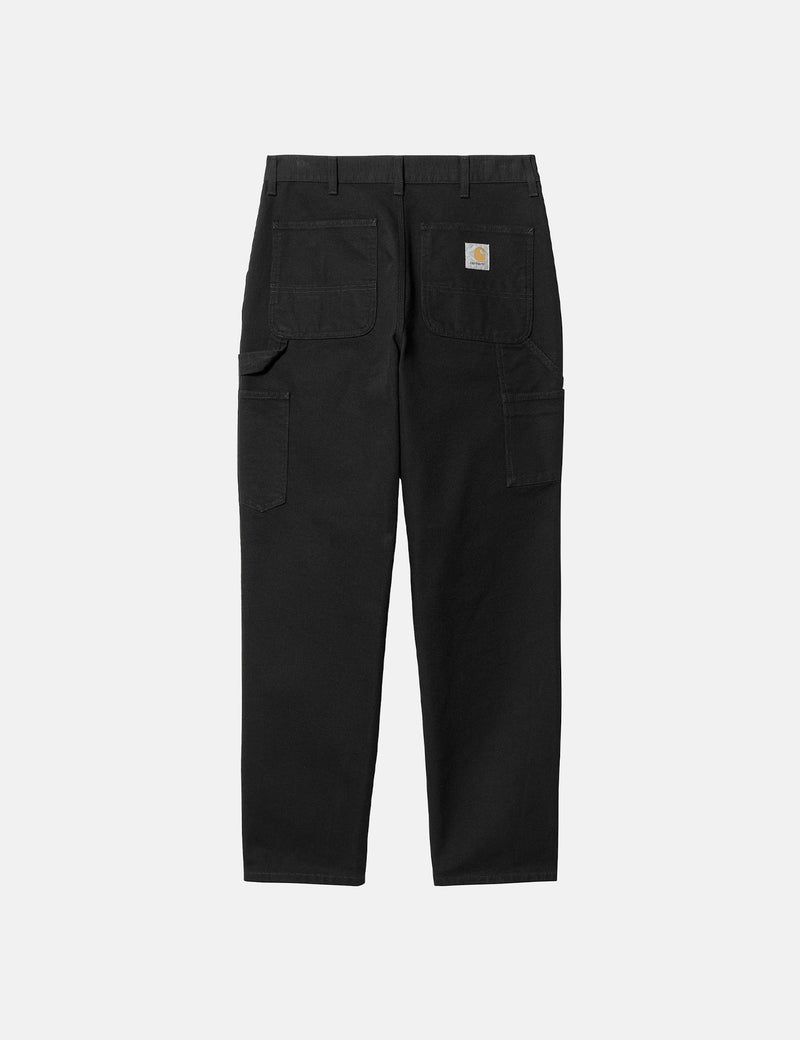 Carhartt WIP Single Knee Pant (Dearborn Canvas) - Black Rinsed