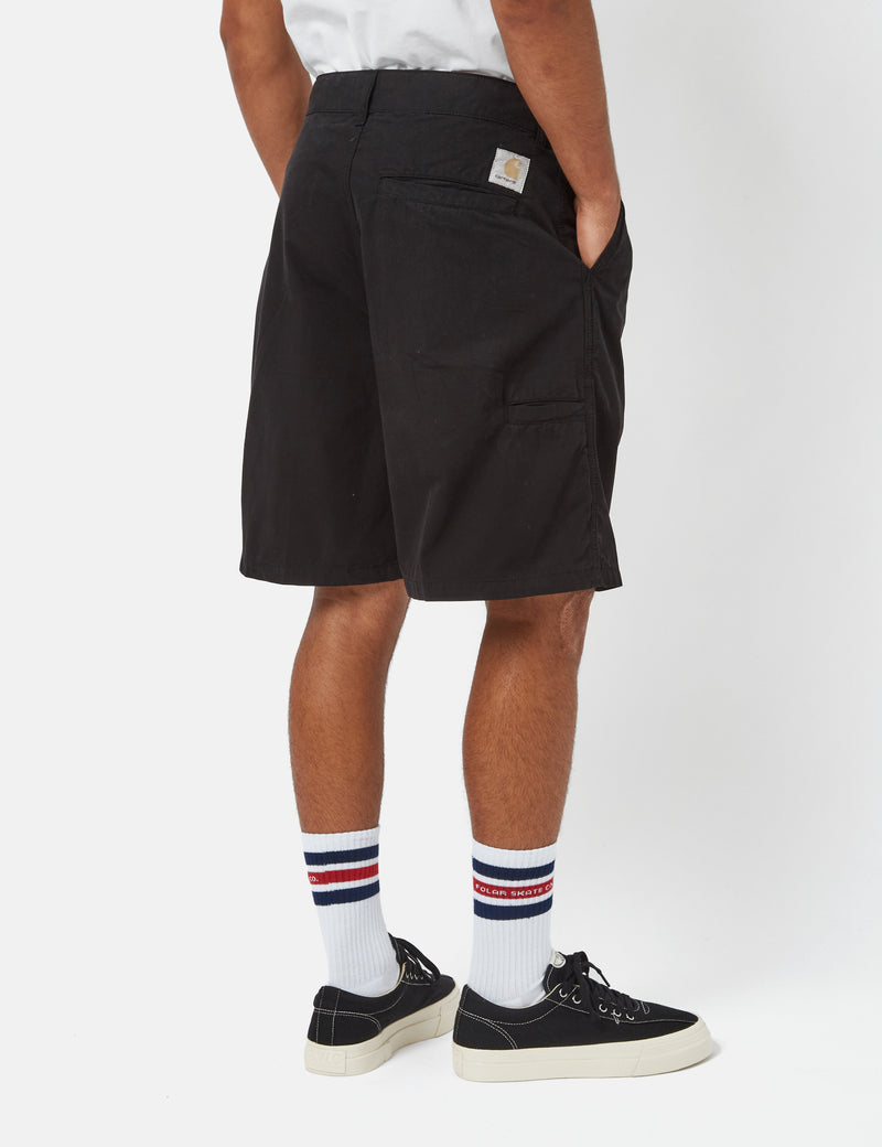 Carhartt-WIP Colston Shorts (Loose) - Black Stone Washed