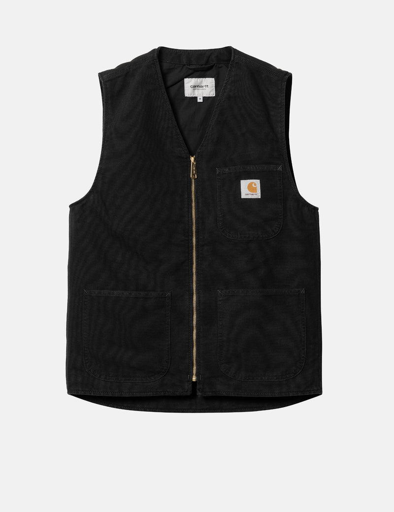 Carhartt-WIP Arbor Vest - Black Aged Canvas