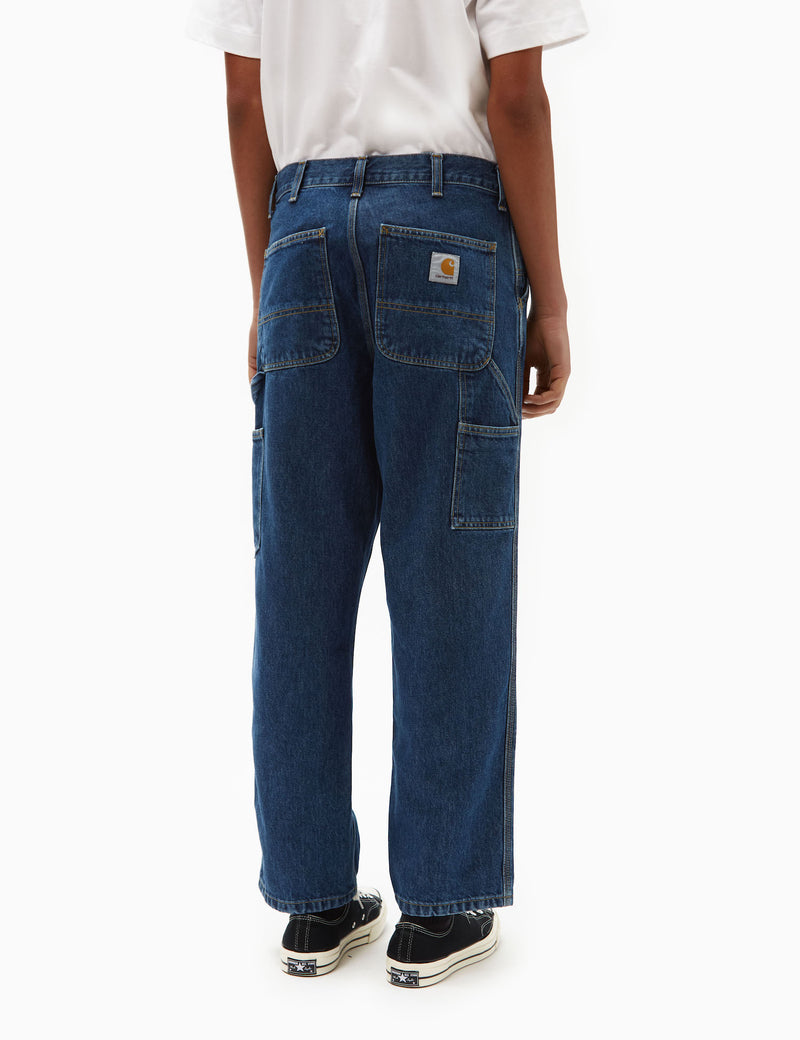 Carhartt-WIP Single Knee Pant (Smith Denim) - Blue Stone Washed