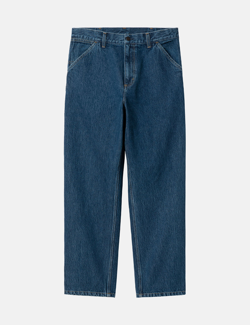 Carhartt WIP Single Knee Pant (Smith Denim) - Blue Stone Washed