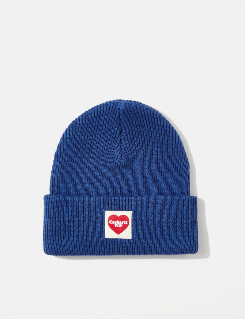 Carhartt-WIP Heart Beanie Hat - Liberty Blue