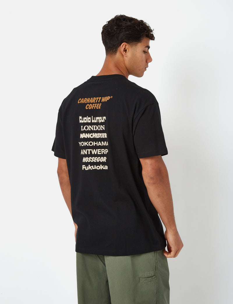 Carhartt-WIP Coffee T-Shirt (Organic) - Black
