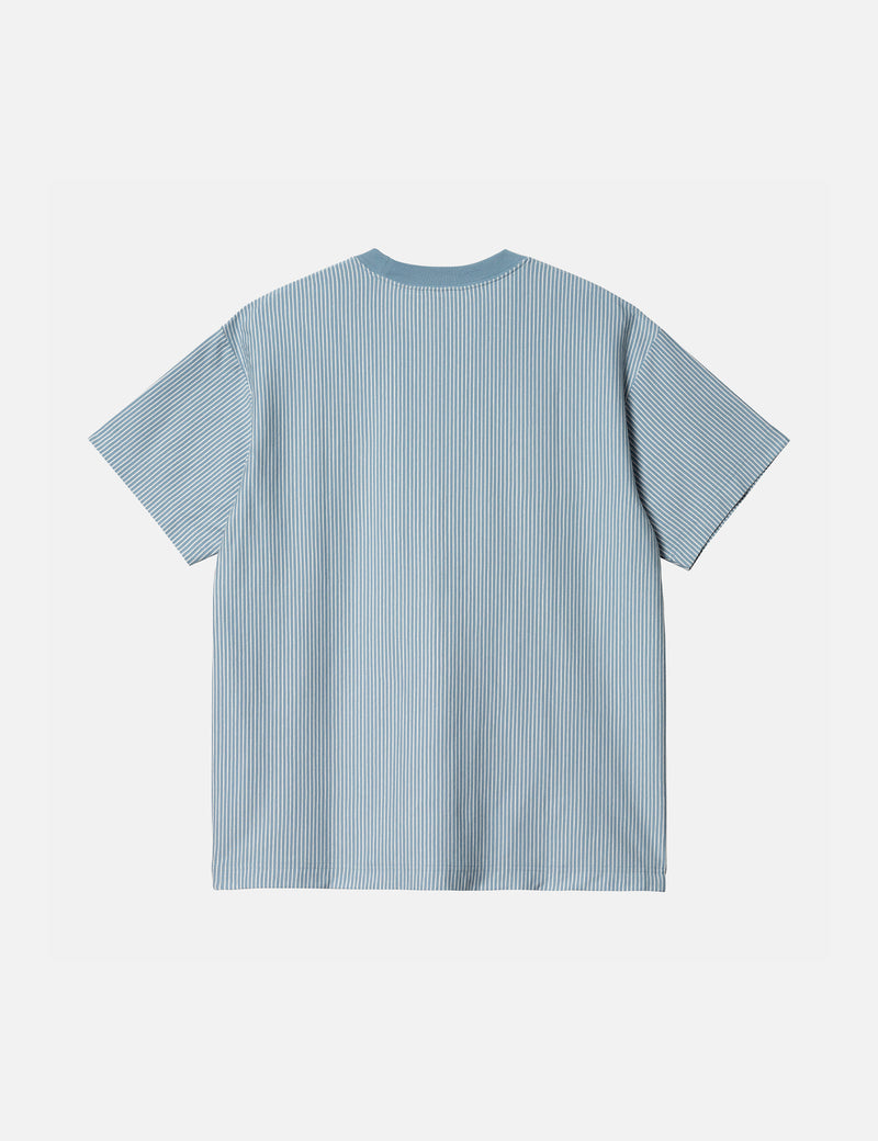 Carhartt-WIP Terrell T-Shirt (Stripe) - Bleach/Wax