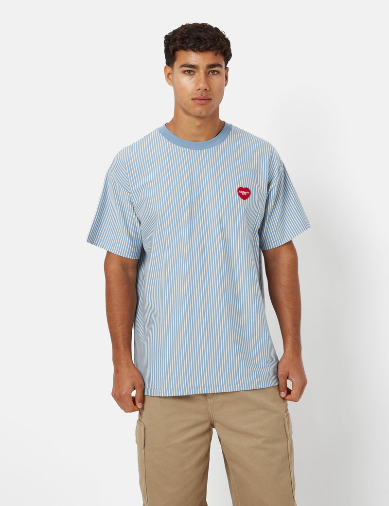 Carhartt-WIP Terrell T-Shirt (Stripe) - Bleach/Wax