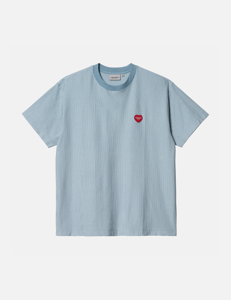 Carhartt-WIP Terrell T-Shirt (Stripe) - Bleach/Wax