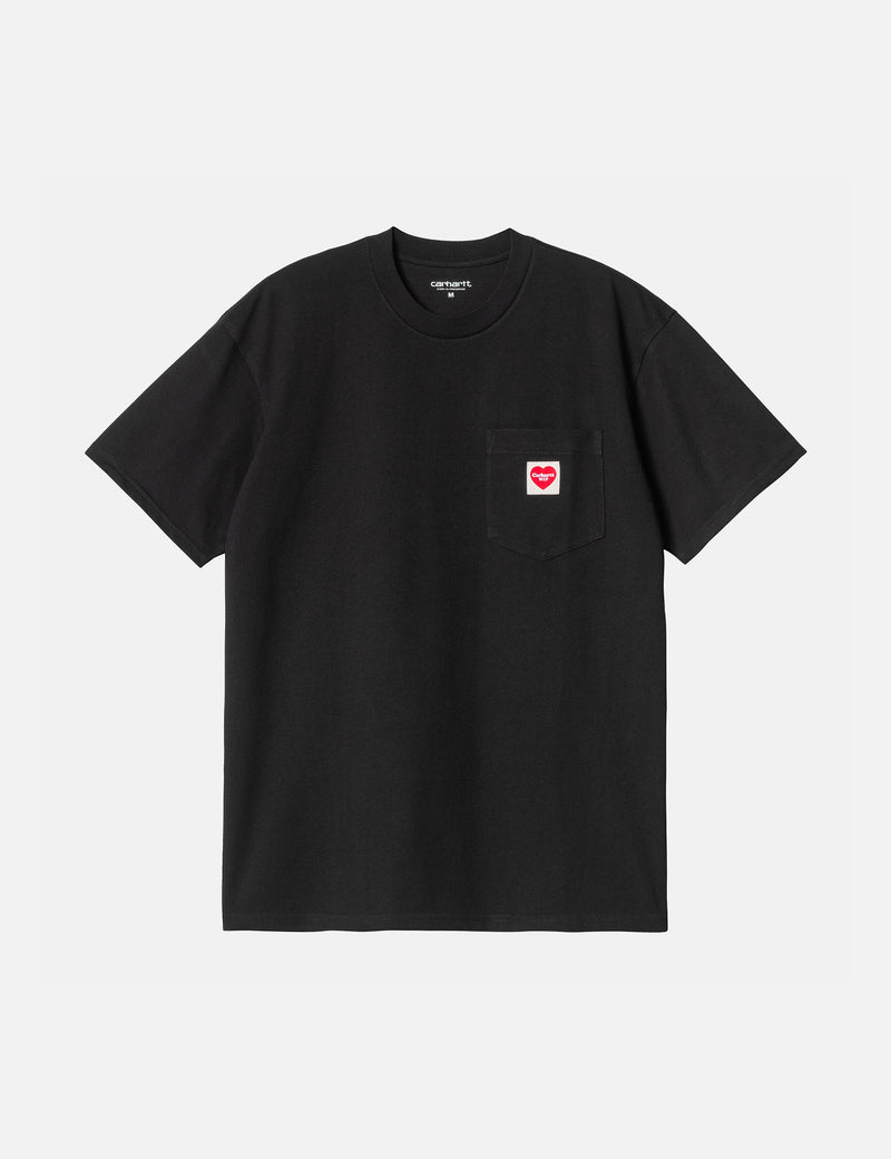 Carhartt-WIP Pocket Heart T-Shirt (Loose) - Black