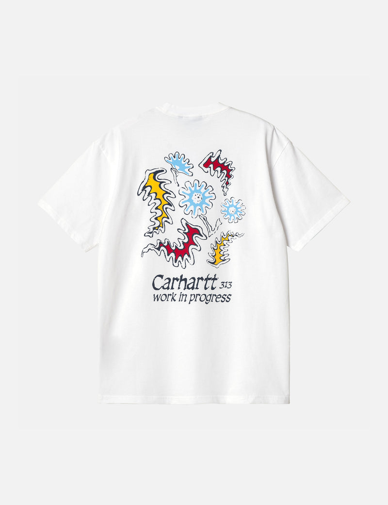 Carhartt-WIP Splash T-Shirt (Loose) - Heavy Stone Wash White