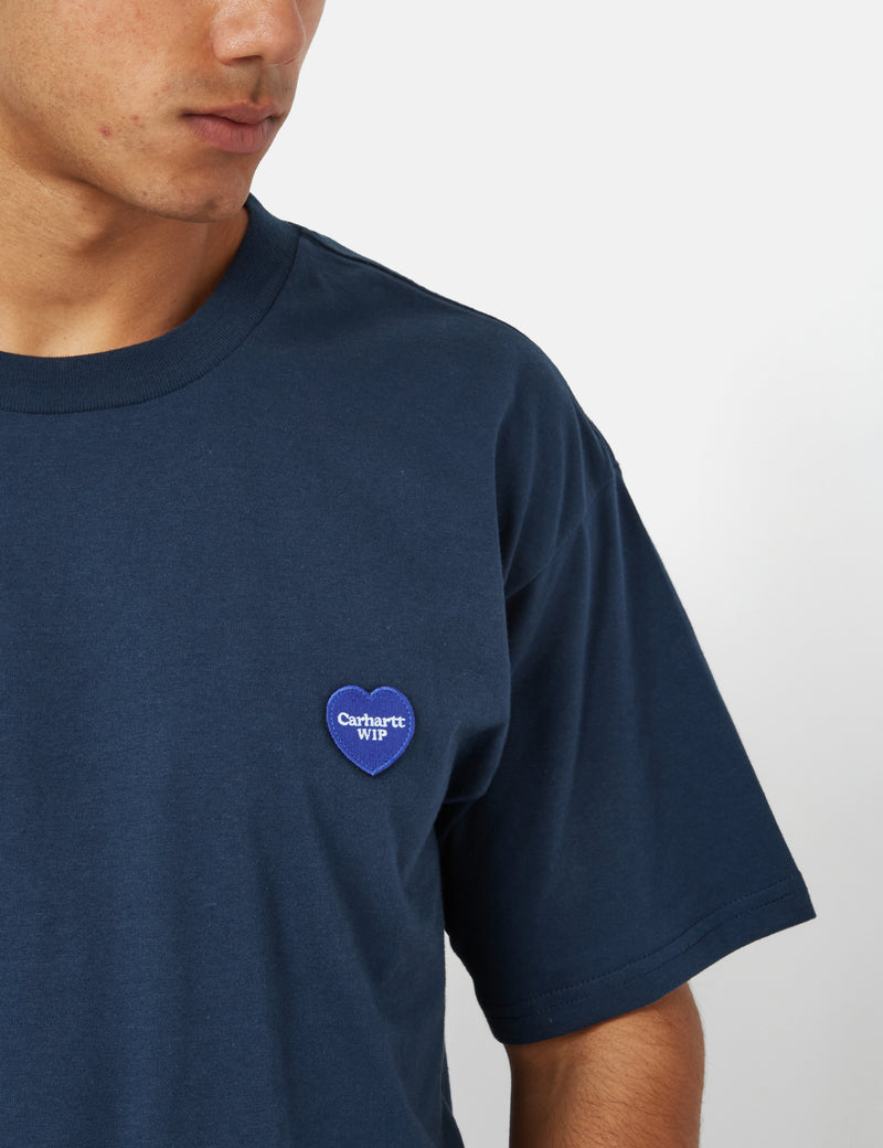 EXCESS (Organic) Heart Carhartt-WIP – URBAN Excess. Double Blue T-Shirt I - Urban