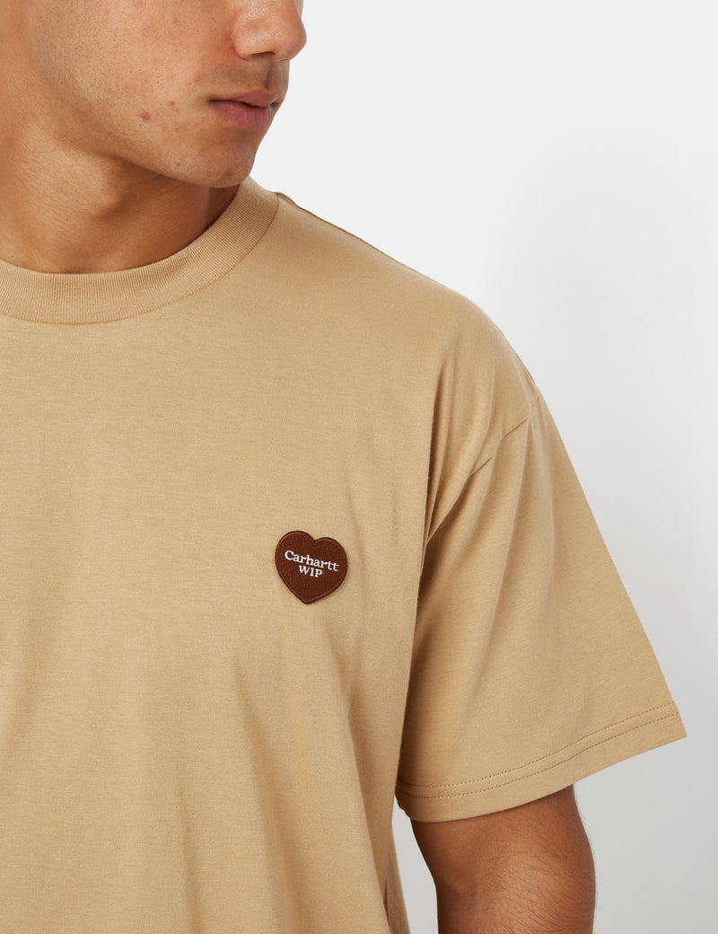 Carhartt-WIP Double Heart T-Shirt (Organic) - Dusty Hamilton Brown I Urban  Excess. – URBAN EXCESS