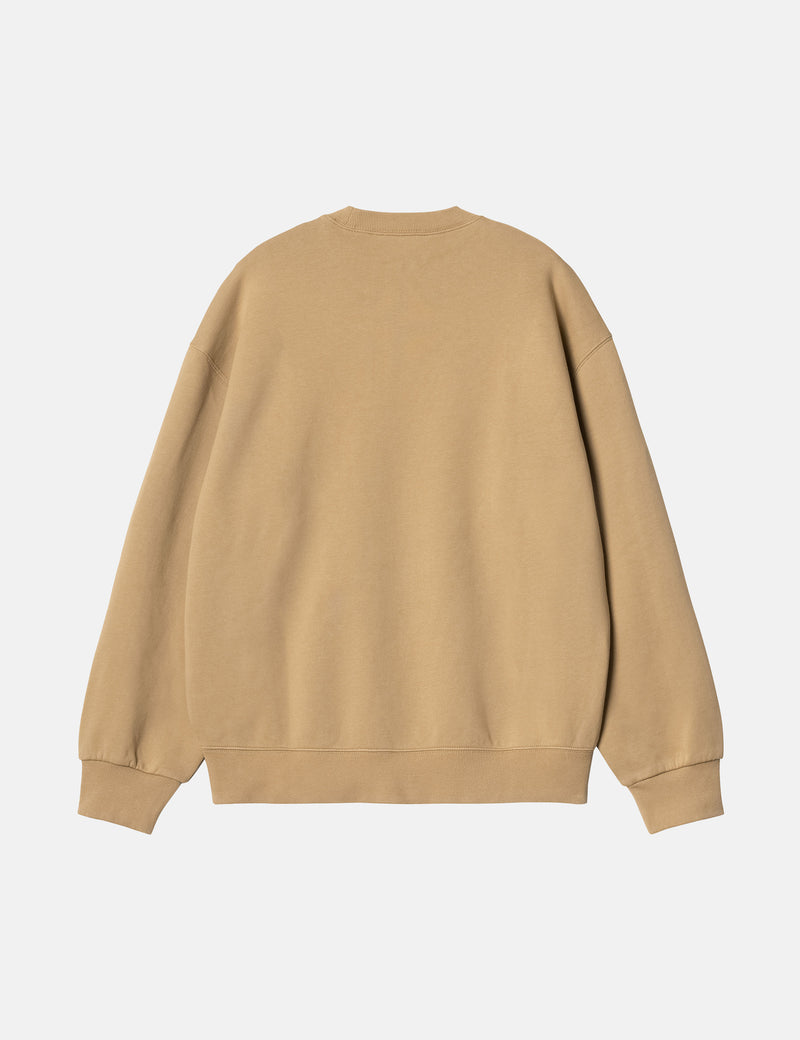 Carhartt-WIP Heart Patch Sweatshirt - Dusty Hamilton Brown