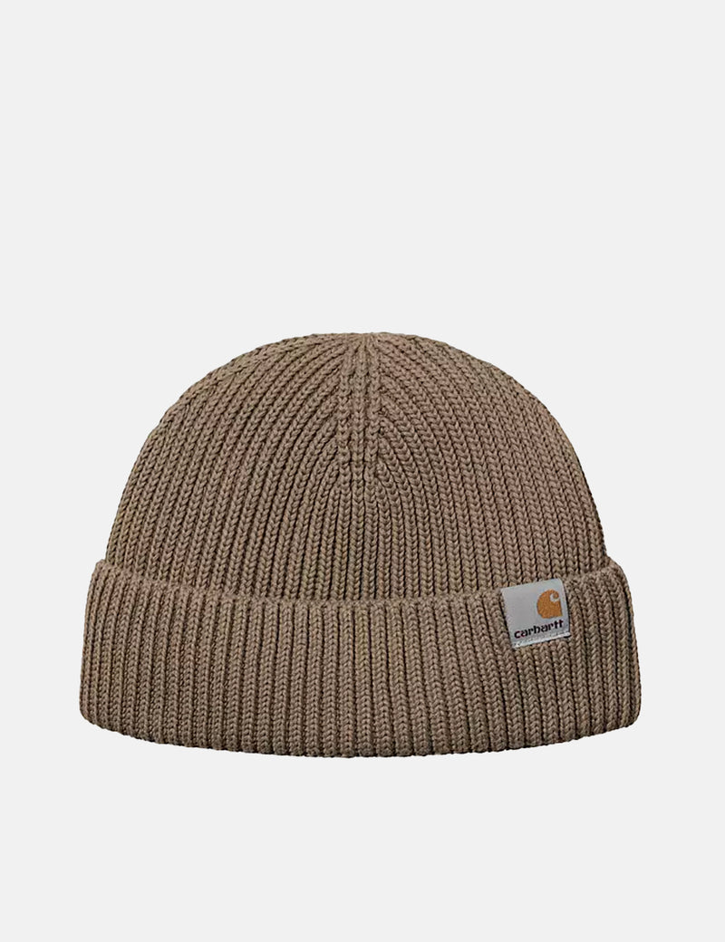 carhartt beanie leather logo