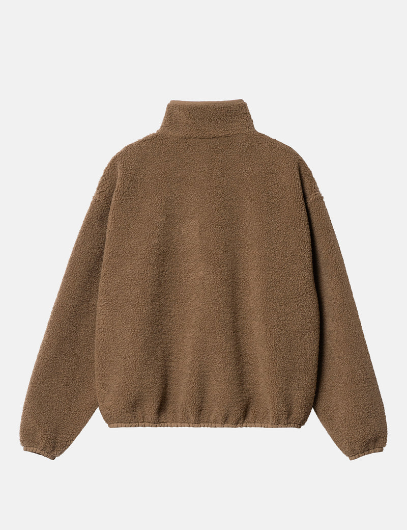 Carhartt-WIP Womens Elliot High Neck Fleece Liner - Buffalo Brown