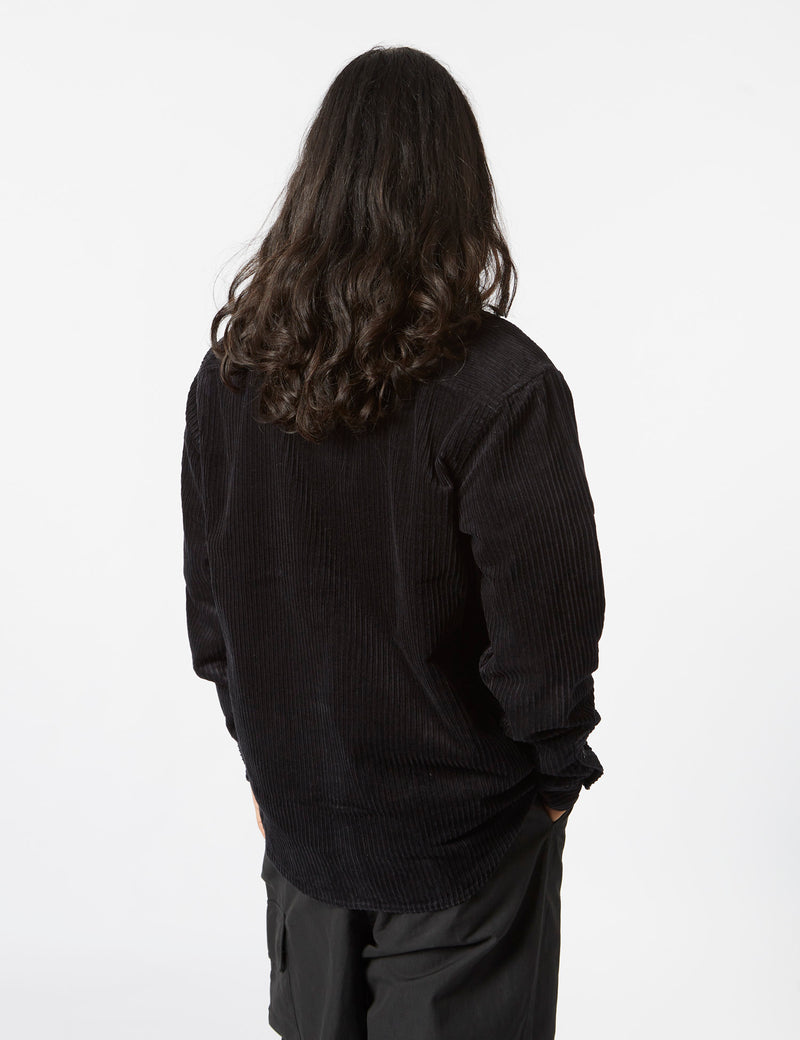 Carhartt-WIP Rhodes Long Sleeve Shirt (Loose, Corduroy) - Black