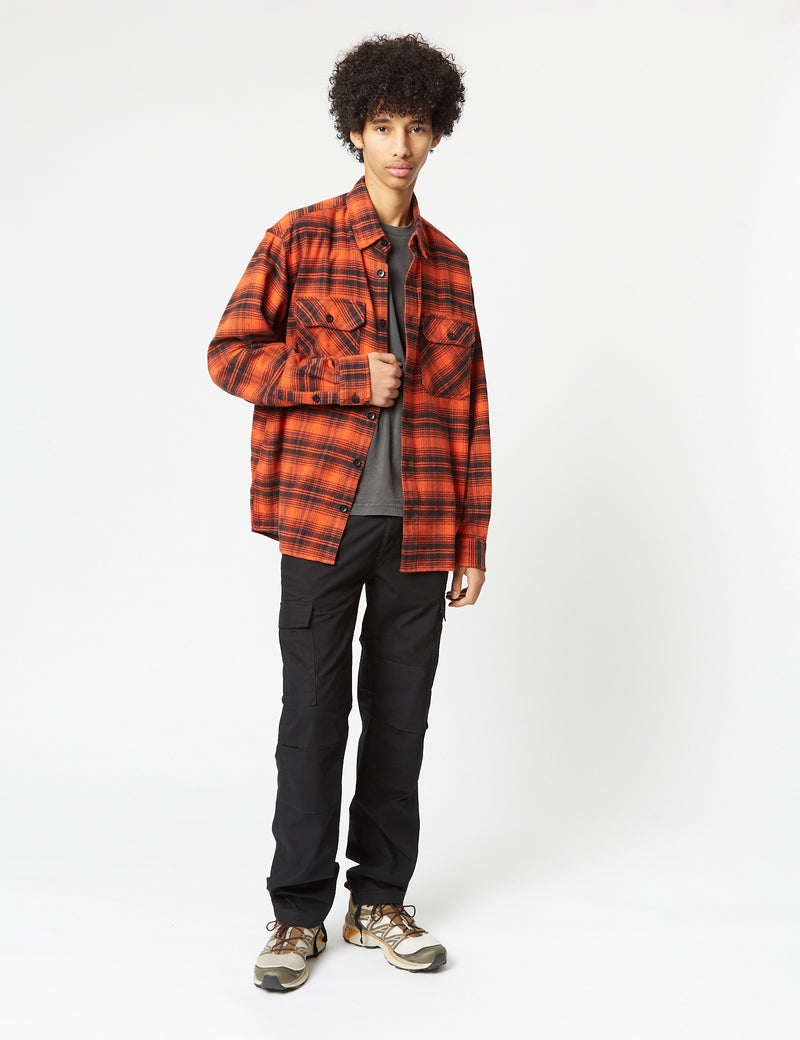 Carhartt-WIP Krenz Long Sleeve Shirt - Brick Red